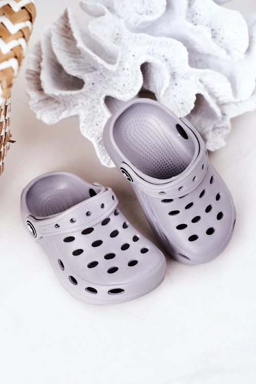 Klapki Dziecięce Piankowe Kroksy Szare Lucas