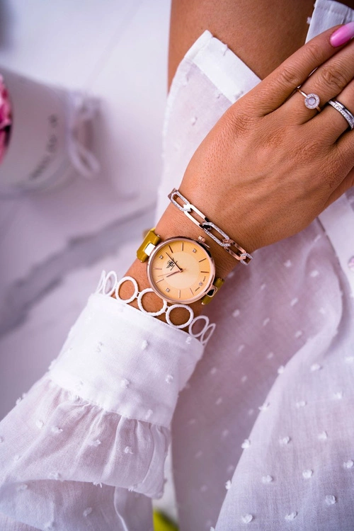 Damski Zegarek Michael John Musztardowy Narsen