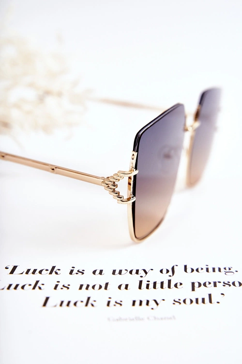 Duże Okulary Przeciwsłoneczne Ombre V160020 Niebieskie