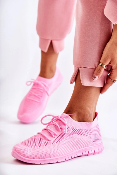 Damskie Wsuwane Sportowe Buty Różowe Sequro