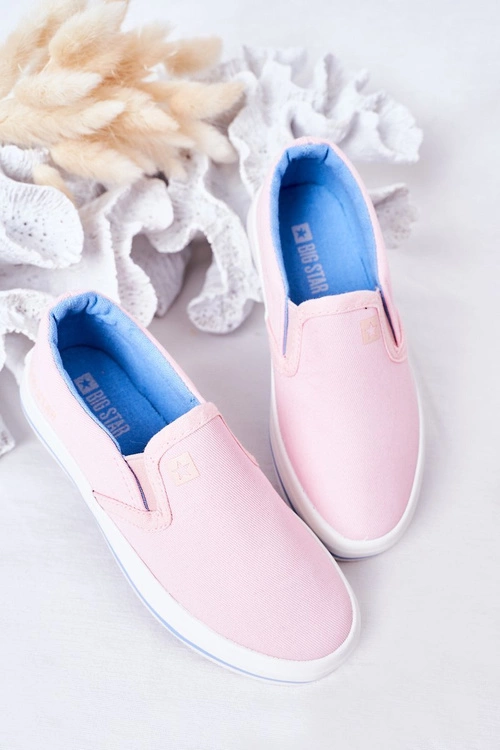Dziecięce Wsuwane Tenisówki Slip-On Big Star HH374009 Różowe
