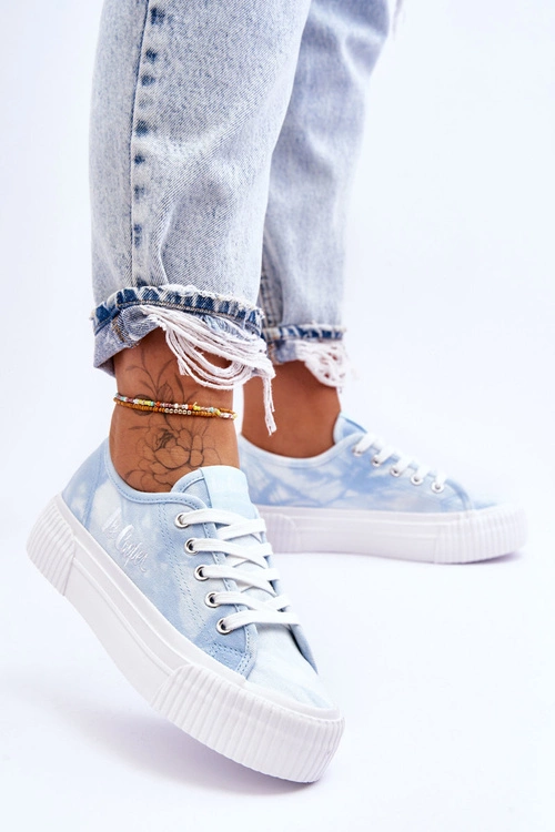 Trampki Na Platformie Lee Cooper LCW-23-31-1782L Niebieskie