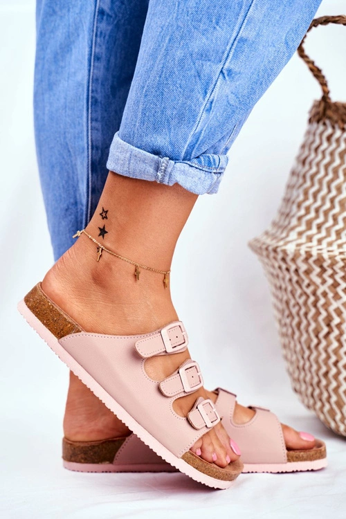 Klapki Damskie Big Star Pudrowy Róż FF274627