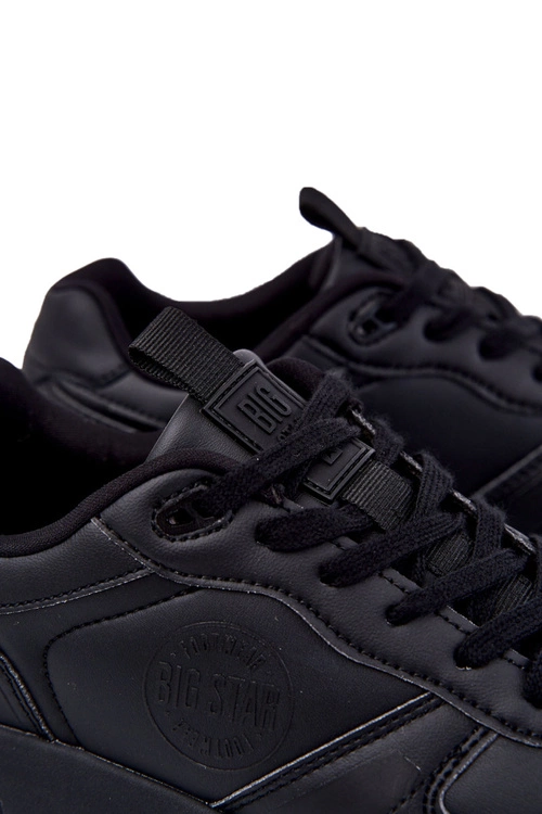 Męskie Klasyczne Buty Sportowe Memory Foam Big Star KK174232 Czarne