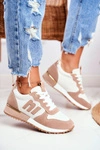 Damskie Sportowe Buty Sneakersy Beżowe Maddie