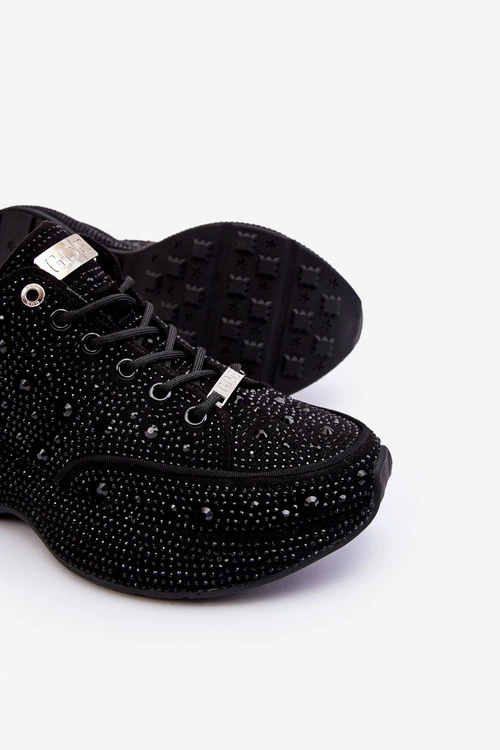 Damskie Sneakersy Na Platformie GOE JJ2N4058 Czarne