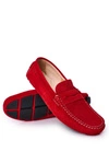 Zamszowe Casualowe Mokasyny GOE HH1N4066 Czerwone