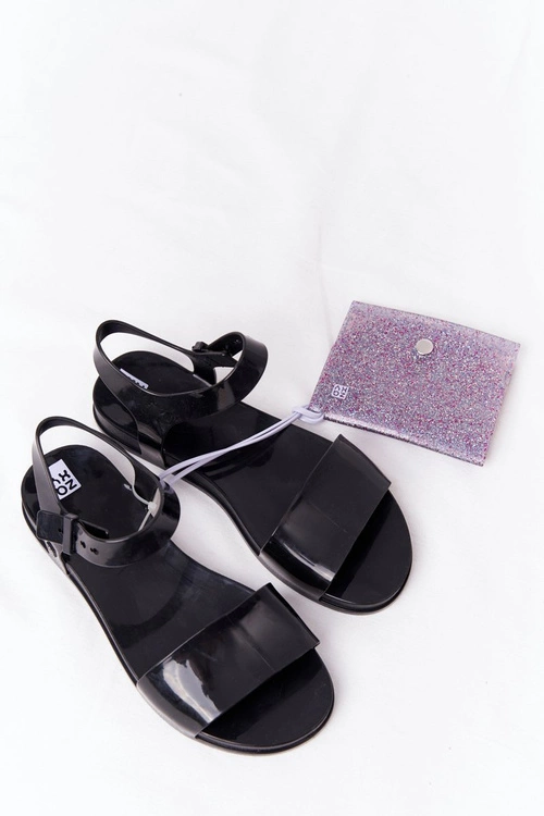 Pachnące Gumowe Sandaly Eco Friendly ZAXY HH285127 Czarne