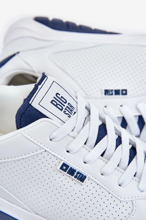 Męskie Buty Sportowe Memory Foam Big Star JJ174318 Białe