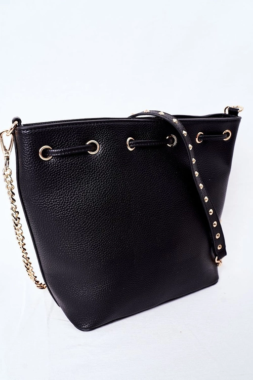 Torebka Listonoszka Na Łańcuszku NOBO K4090 Czarna