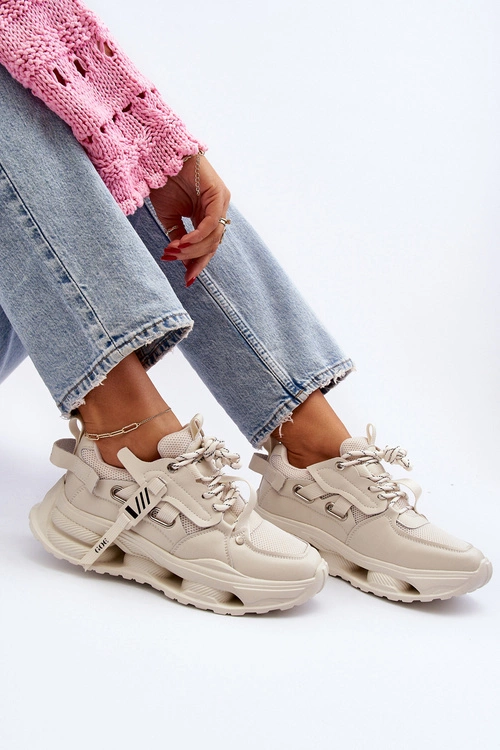 Sneakersy Damskie GOE NN2N4041 Beżowe