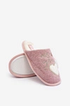 Damskie Klasyczne Kapcie Wsuwane Ocieplane Różowe Mabira