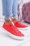 Trampki Damskie Niskie Big Star Czerwone DD274709