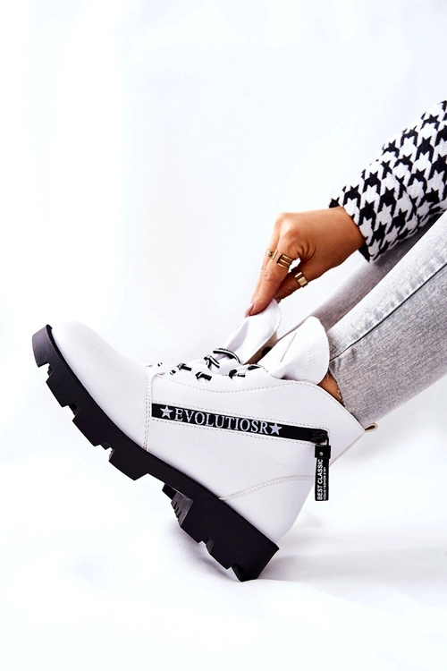 Botki Ocieplane Futerkiem Sergio Leone Białe TR740