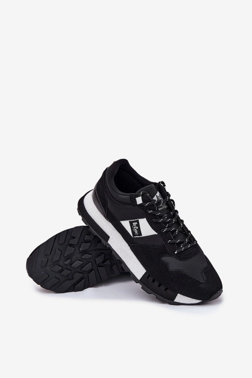 Sneakersy Męskie Na Platformie Lee Cooper LCJ-25-03-3378M Czarne