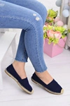 Damskie Granatowe Espadryle Slip On Lupita