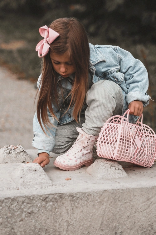 Ocieplane Botki Dziecięce Na Suwak Różowe Dolida