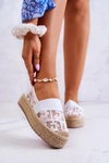 Damskie Wsuwane Espadryle Białe Berkaley