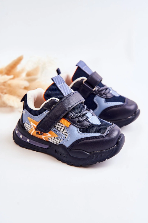 Dziecięce Lekkie Buty Sportowe Granatowe Mobby
