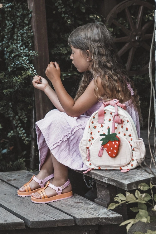 Dziecięce Pachnące Sandałki Na Rzep ZAXY LL385026 Pomarańczowe