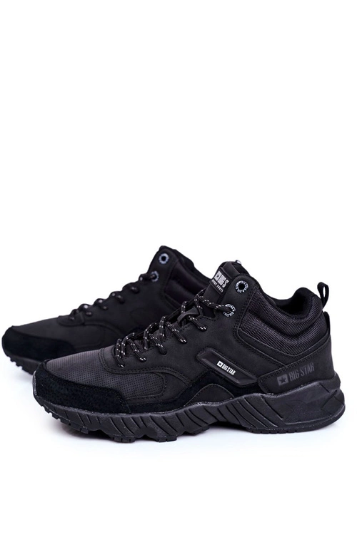 Trekkingowe Męskie Buty Big Star Outdoor Czarne GG174409