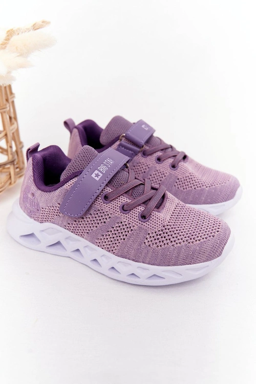 Dziecięce Sportowe Buty Sneakersy Big Star HH374183 Fioletowe