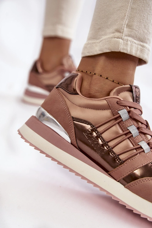 Damskie Modne Buty Sportowe Big Star KK274111 Różowe