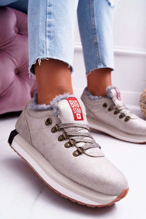 Damskie Sportowe Obuwie Big Star Beżowe EE274732