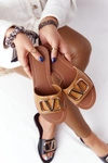Damskie Klasyczne Klapki Camel Vicky