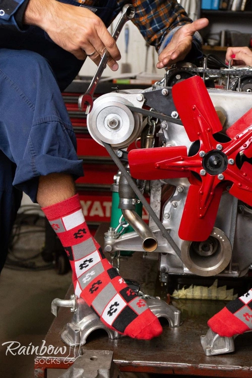 Skarpetki Rainbow Socks Dla Fana Motoryzacji 3 Pary