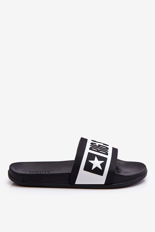 Damskie Klasyczne Klapki Big Star LL274739 Czarne