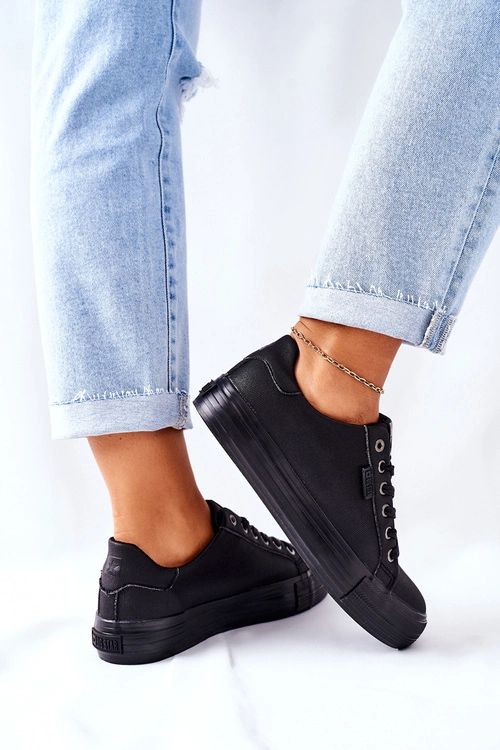 Damskie Trampki Na Platformie BIG STAR II274345 Czarne