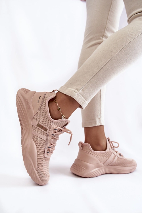 Damskie Sneakersy Memory Foam System Big Star KK274348 Różowe