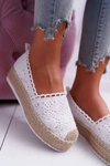 Espadryle Damskie Koronkowe Białe Lovely Haven