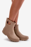 Kalosze Damskie Wodoszczelne LEMIGO GARDEN 752 Camel