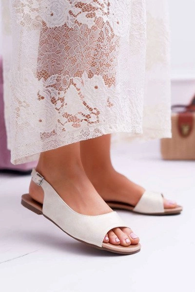 Sandały Damskie Jasno Złote Prius