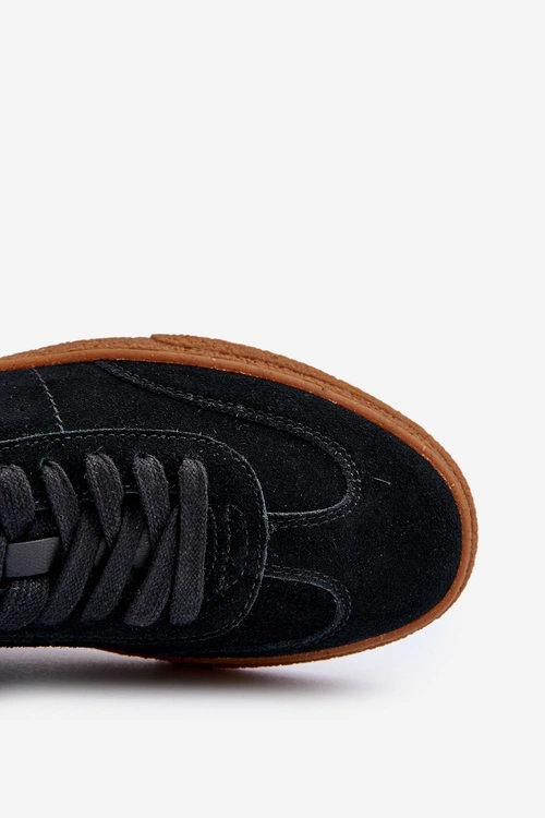 Trampki Męskie Zamszowe Big Star NN174187 Czarne