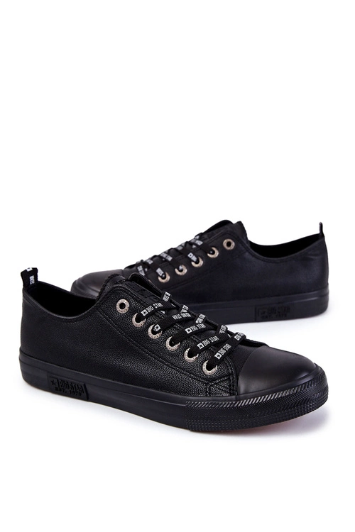 Męskie Skórzane Trampki Big Star KK174053 Czarne