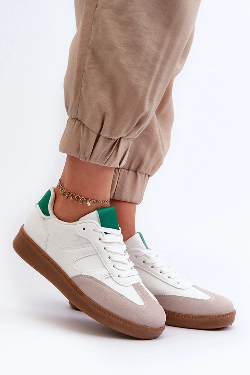 Sneakersy Buty Sportowe Niskie Damskie Białe Uvetta