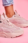 Damskie Sportowe Obuwie Sneakersy Big Star Różowe FF274960