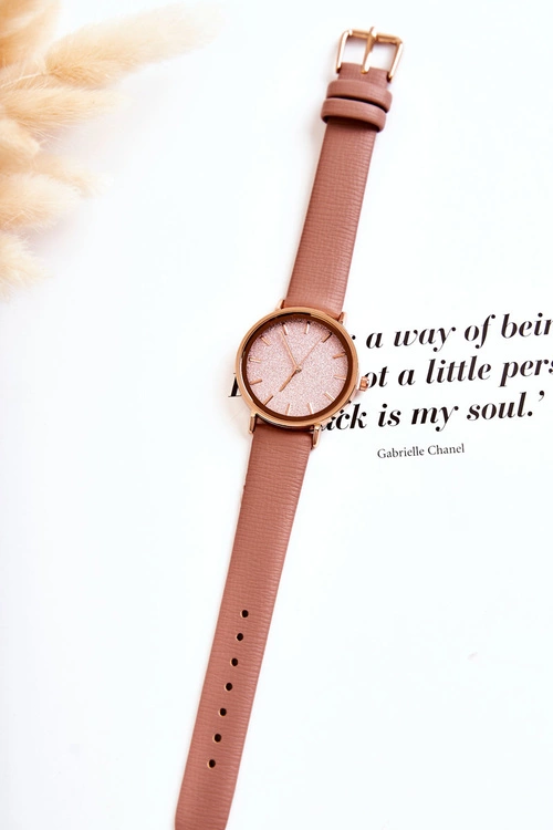 Damski Zegarek Na Skórzanym Pasku Giorgio&Dario Brudny Róż