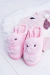 Papcie Damskie Klasyczne Z Królikiem Różowe Howi