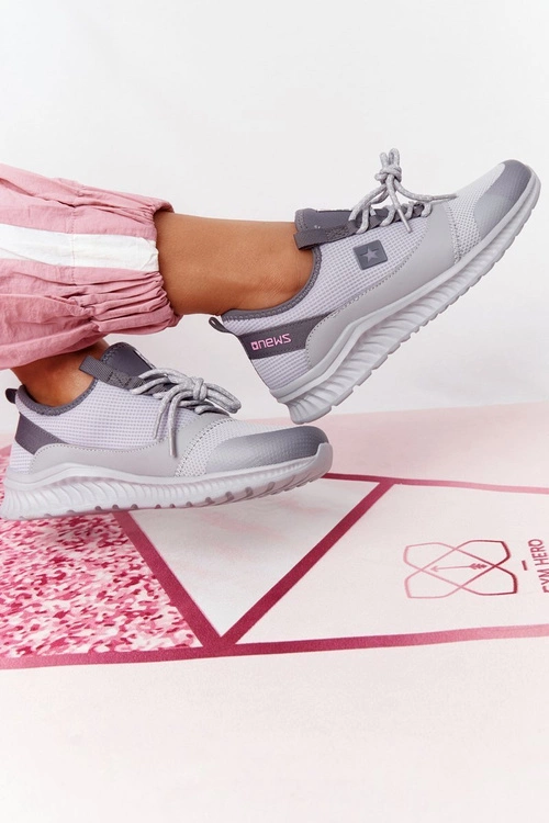 Damskie Sportowe Buty Comfort Foam Szare The Best