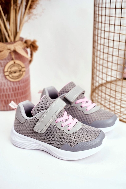 Sportowe Buty Dziecięce Na Rzepy Szare Mirabell