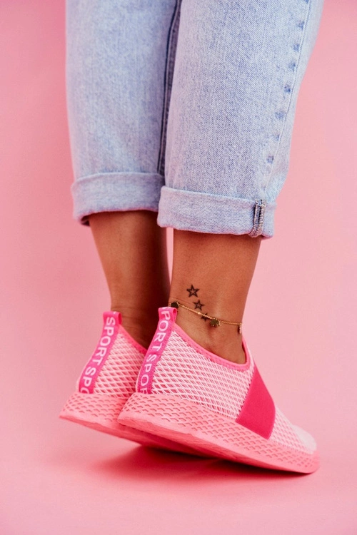 Damskie Sportowe Obuwie Wsuwane Lekkie Neon Róż La Fiesta