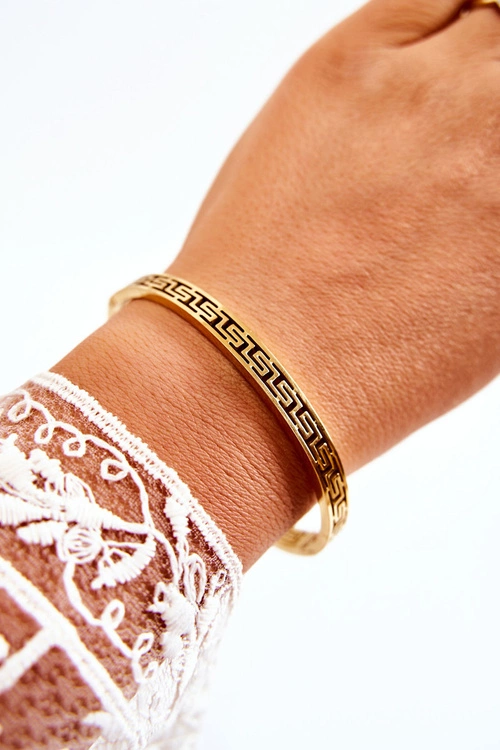 Damska Bransoletka Stalowa Na Zatrzask Złota