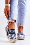 Klasyczne Espadryle Niebieskie Warm Time