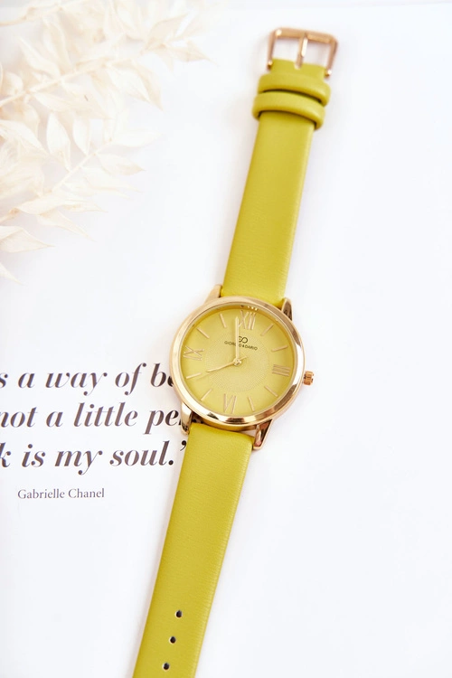 Damski Zegarek Na Skórzanym Pasku Giorgio&Dario Zielony