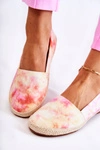 Damskie Espadryle Slip-On Różowo-Żółte Santana