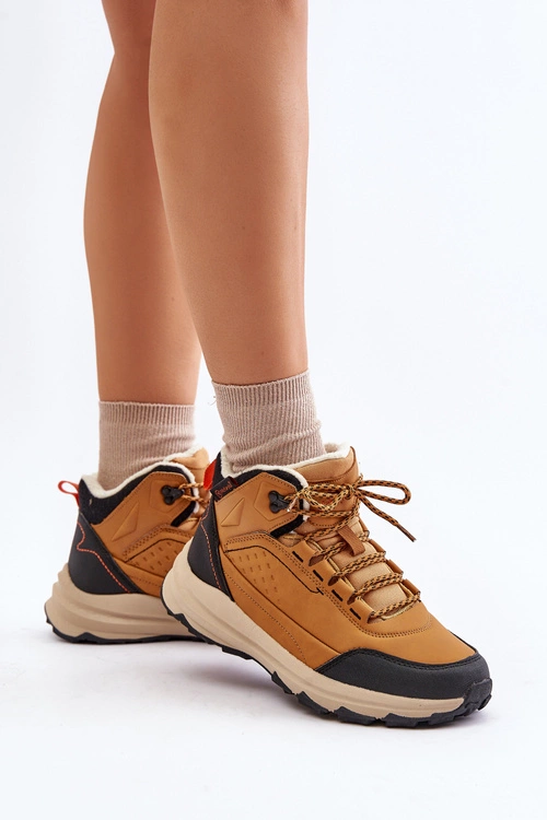 Buty Trekkingowe Młodzieżowe Ocieplane McKeylor 14011 Camel